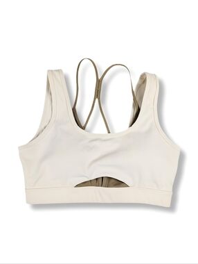🏃♀️ ZYIA Active Streamline Sports Bra | Cocoa & Cream | Size XL (38DD/40DD)